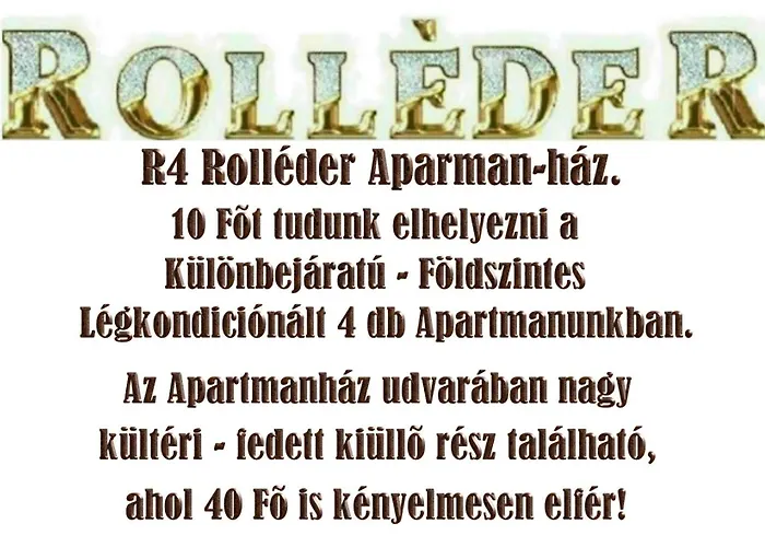 R4 Rolleder Apartman-haz Lägenhet Siklós